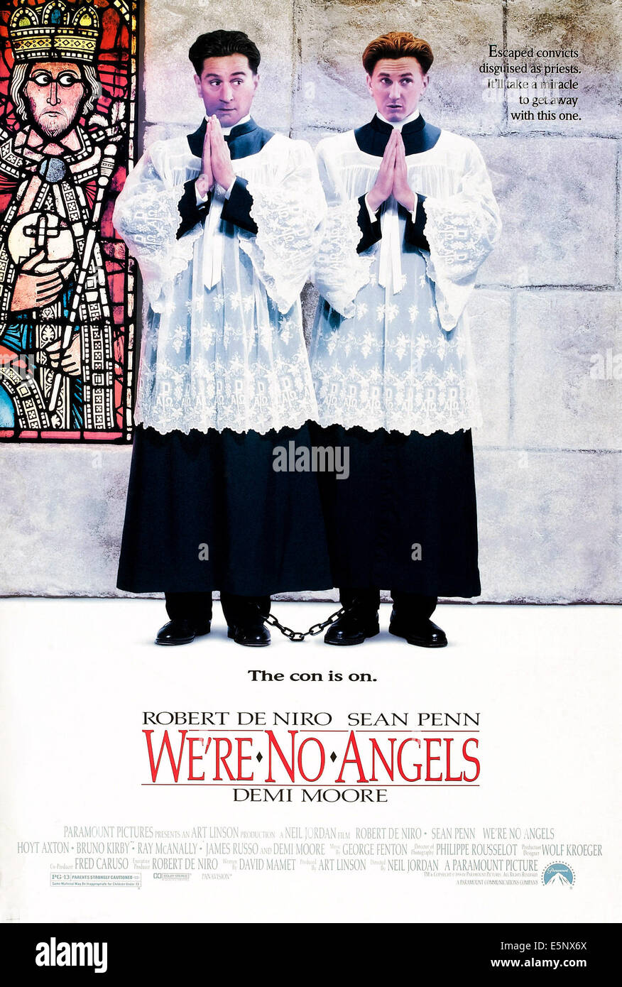 Nous ne sommes pas des anges, de nous poster, de gauche à droite : Robert De Niro, Sean Penn, 1989, © Paramount/avec la permission d'Everett Collection Banque D'Images