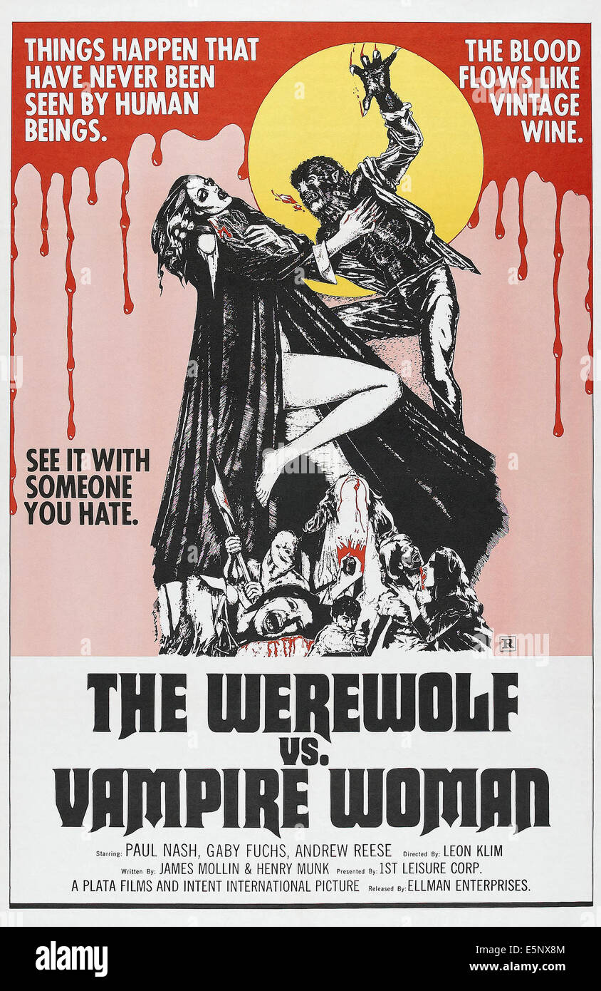 Le loupgarou VS. Femme VAMPIRE, (alias le loupgarou ET LE VAMPIRE