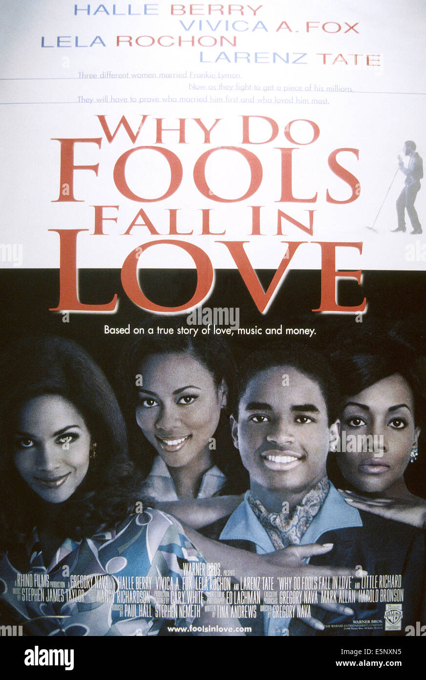 Pourquoi est-ce que fous tombent en amour, de nous poster, de gauche : Halle Berry, Lela Rochon, Larenz Tate, Vivica A. Fox, 1998, © Warner Banque D'Images