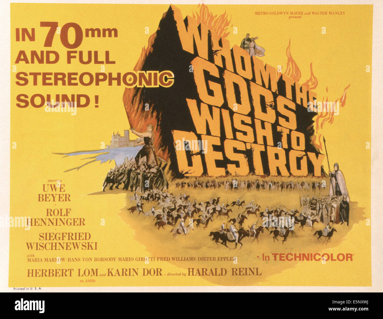 Que les dieux veulent détruire, (aka DIE NIBELUNGER, Teil 1 - SIEGFRIED), l'affiche, 1966 US Banque D'Images