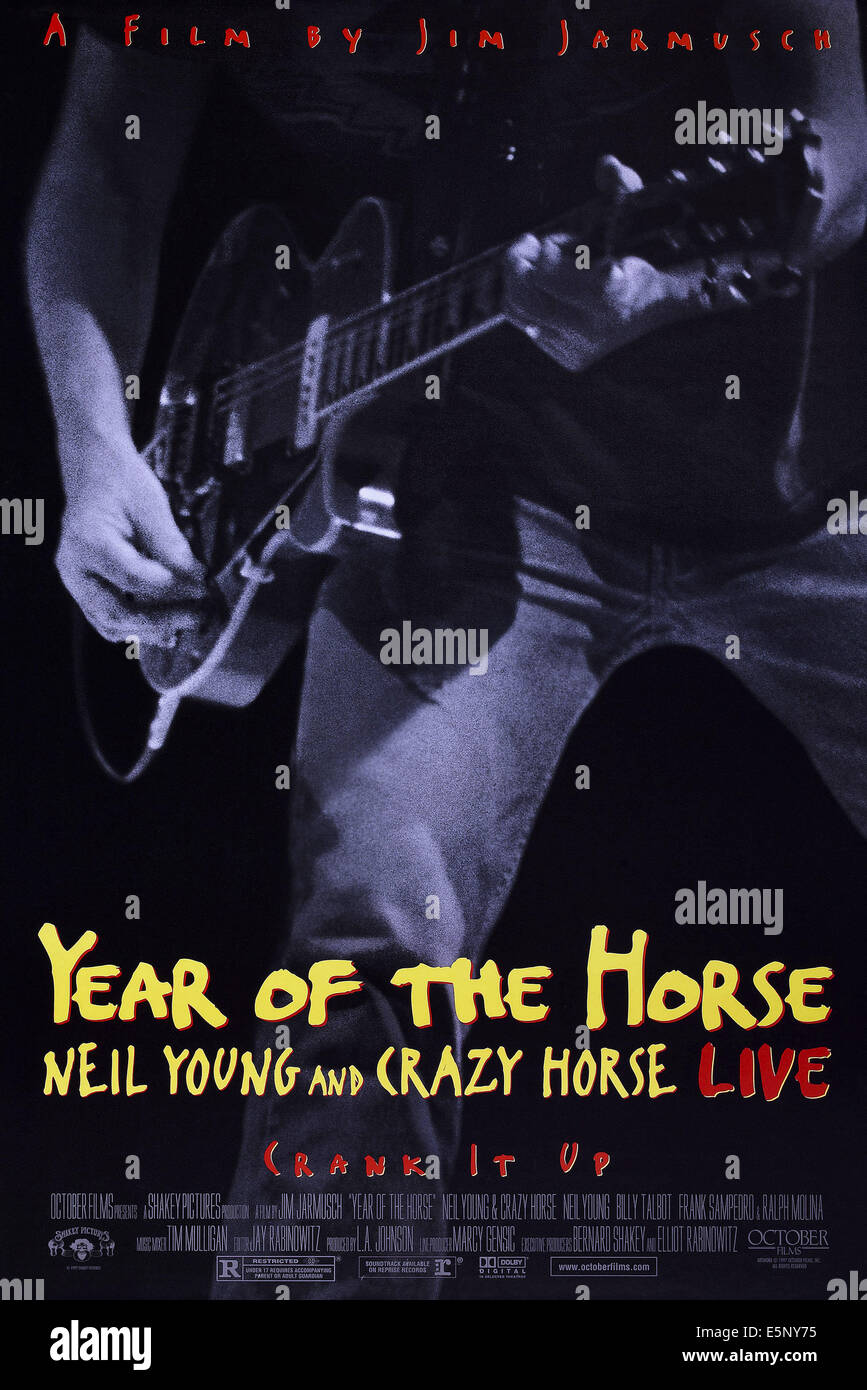 Année du cheval, de nous poster art, Neil Young, 1997. ©October Films/avec la permission d'Everett Collection Banque D'Images