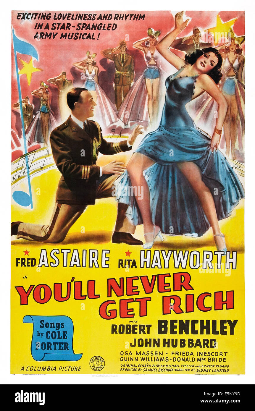 Vous ne serez jamais s'enrichir, Fred Astaire, Rita Hayworth, 1941 Banque D'Images