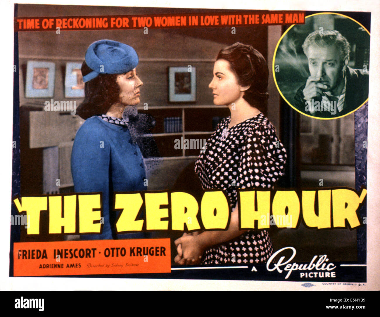 L'heure zéro, à partir de la gauche : Adrienne Ames, Frieda Inescort, Otto Kruger, (en médaillon), 1939 Banque D'Images