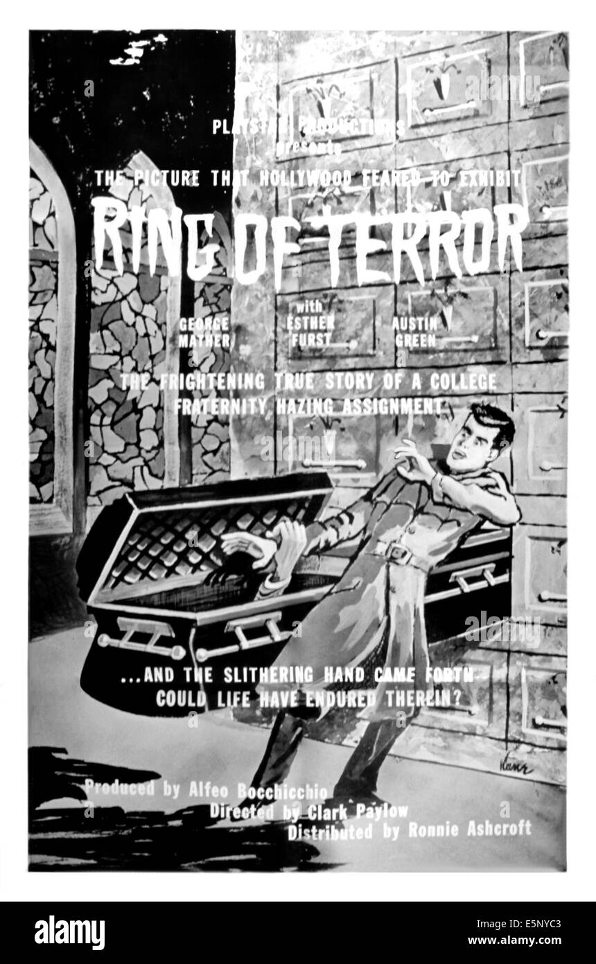 Joint torique de la terreur, 1960 Banque D'Images