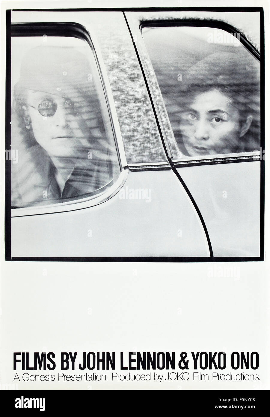 Affiche pour les films par John Lennon et Yoko Ono, 1980 Banque D'Images