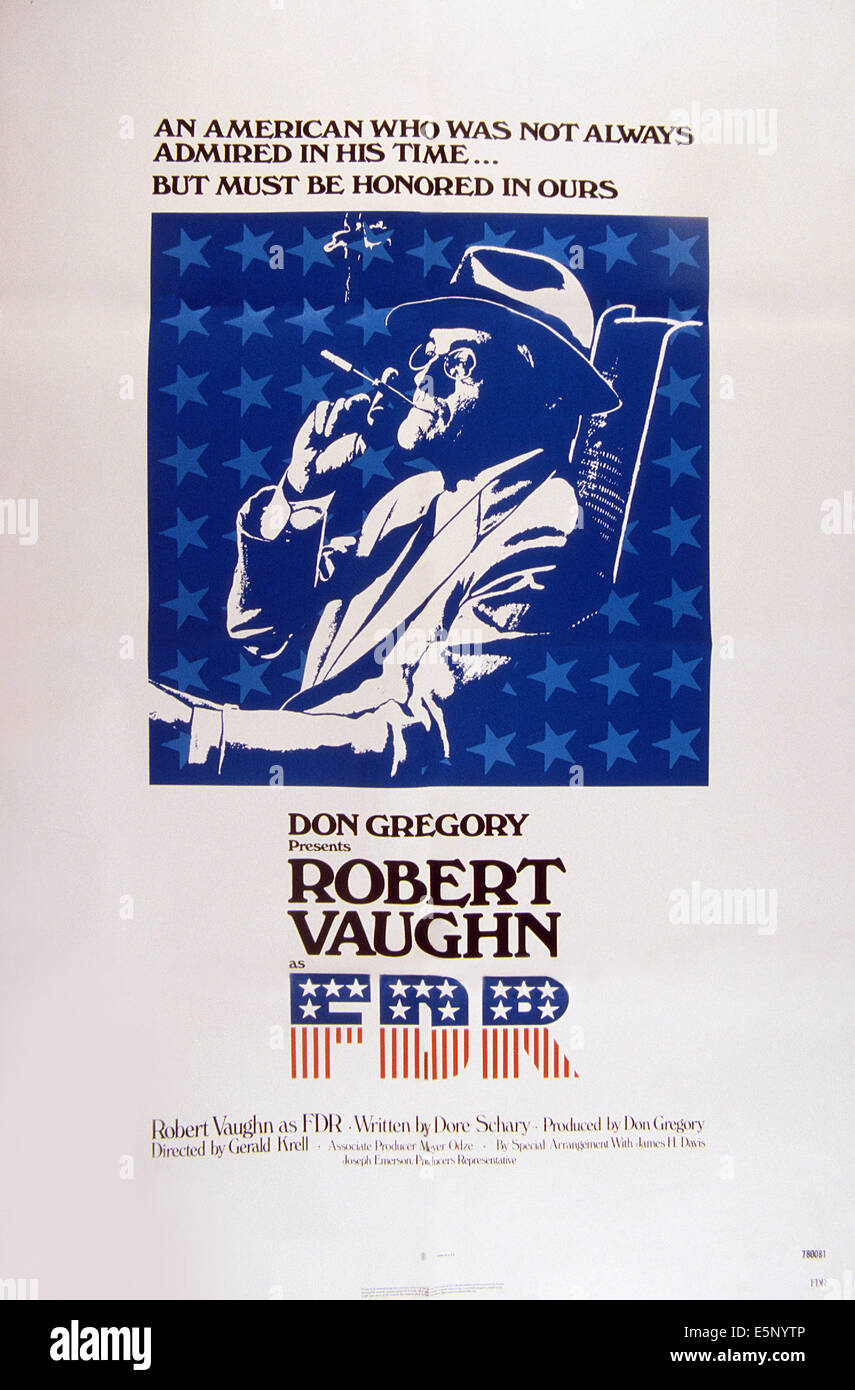 FDR : QUE L'HOMME À LA MAISON BLANCHE, Robert Vaughn comme Franklin Delano Roosevelt, 1982 Banque D'Images