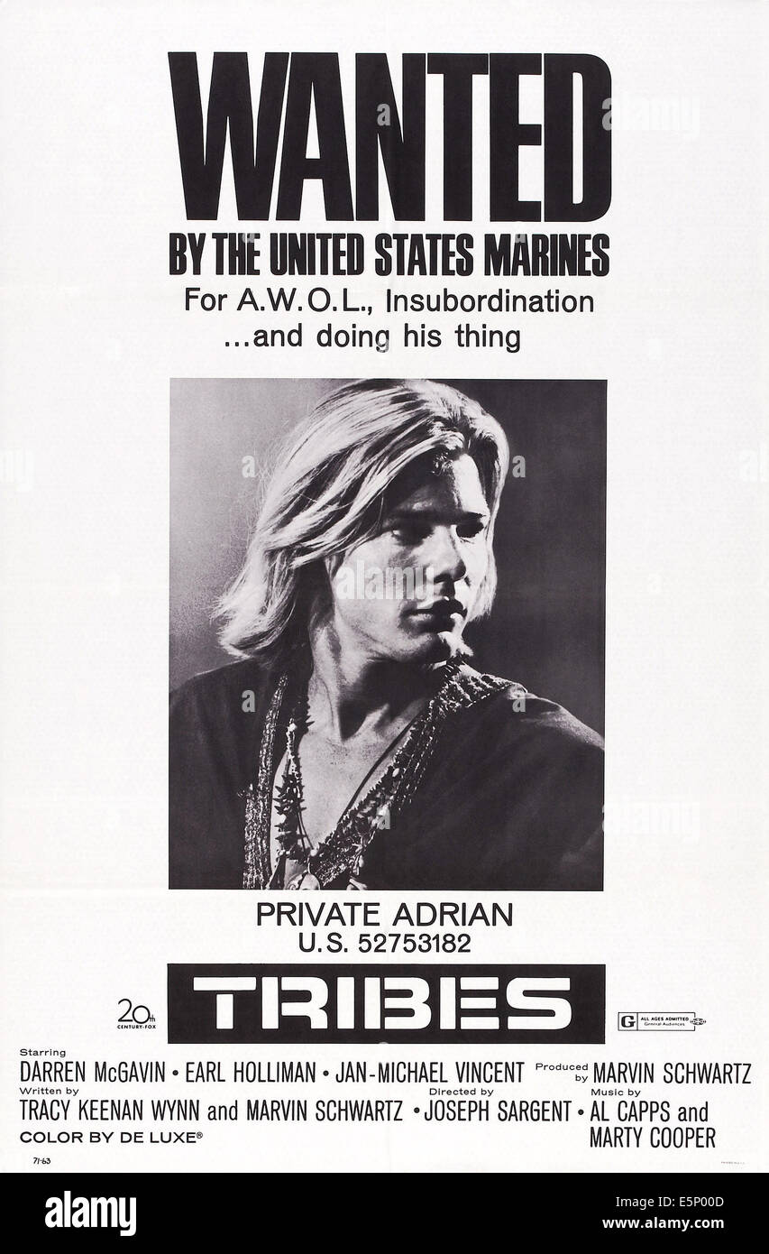 Tribus, de nous poster art, Jan-Michael Vincent, 1970. TM & © Twentieth Century-Fox Film 20ème Corp. Tous droits réservés/avec la permission Banque D'Images Tribus, de nous poster art, Jan-Michael Vincent, 1970. TM & © Twentieth Century-Fox Film 20ème Corp. Tous droits réservés/avec la permission Banque D'Images