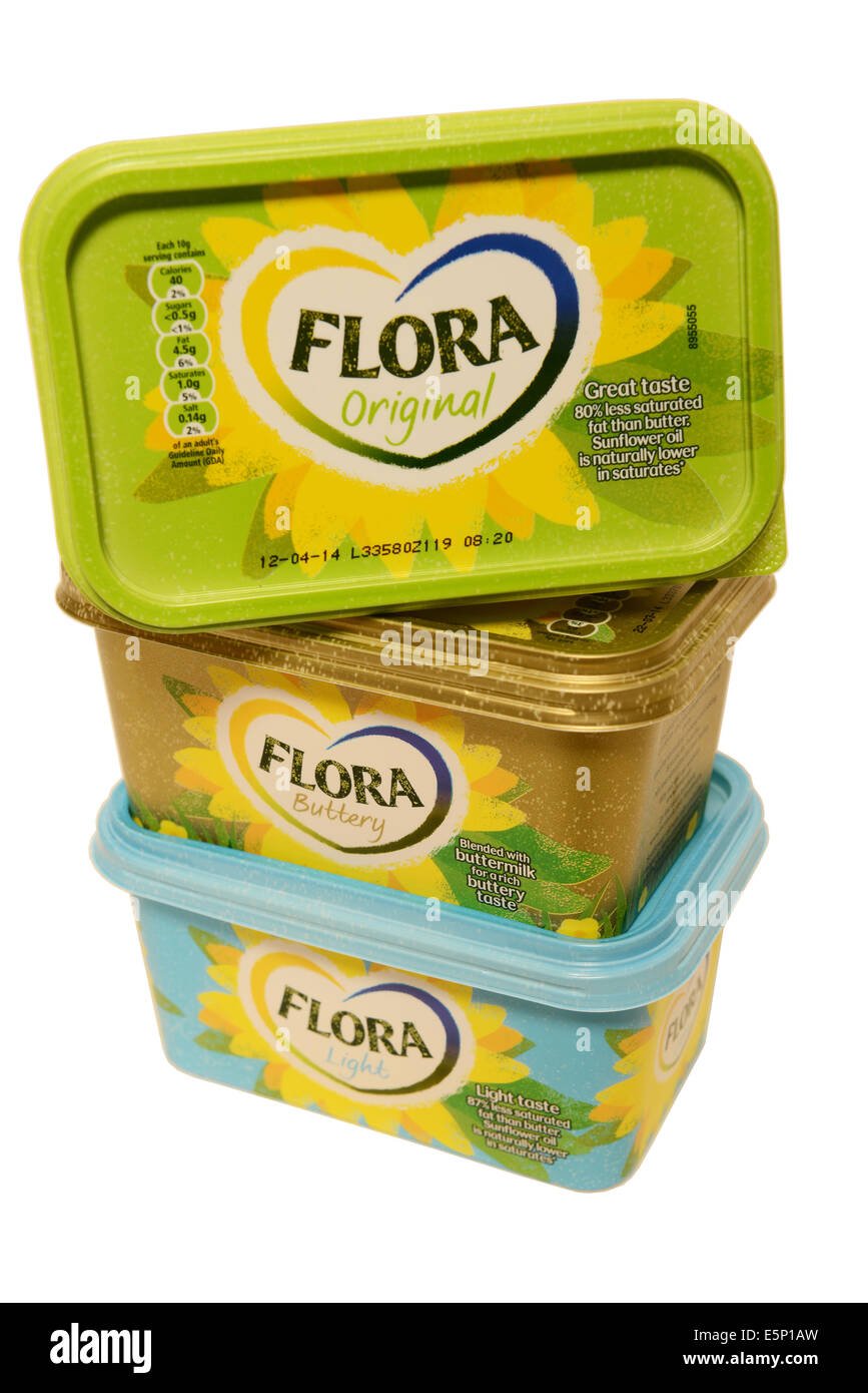 Margarine Flora Banque D'Images