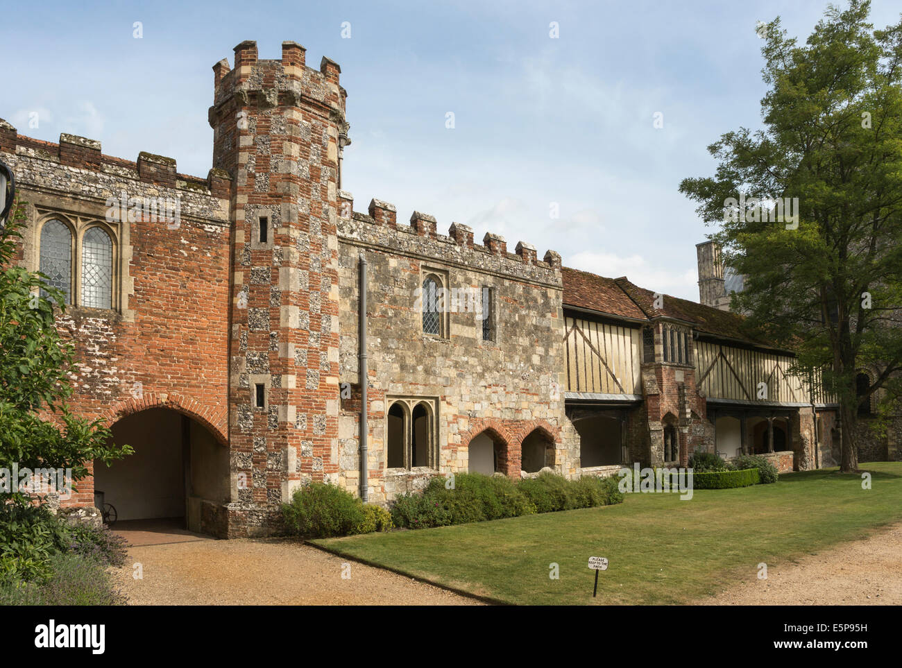 L'Hôpital de Saint Croix et hospice de la pauvreté Noble, fondée 1132, Winchester, Hampshire Banque D'Images