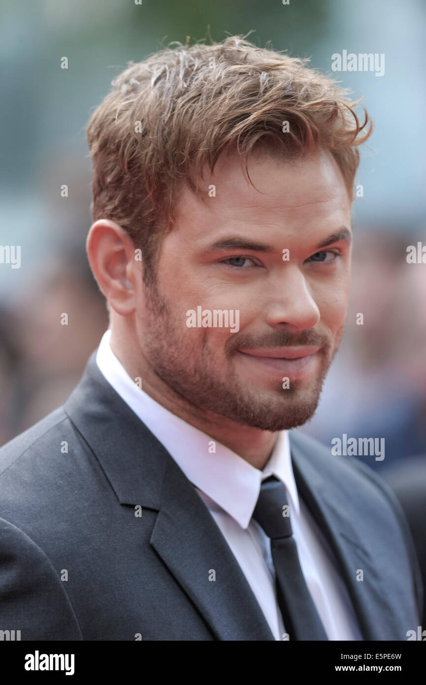 Kellan Lutz participe à la première mondiale de The Expendables 3 le 04/08/2014 à l'odeon Leicester Square, Londres. Les personnes sur la photo : Kellan Lutz. Photo par Julie Edwards Banque D'Images