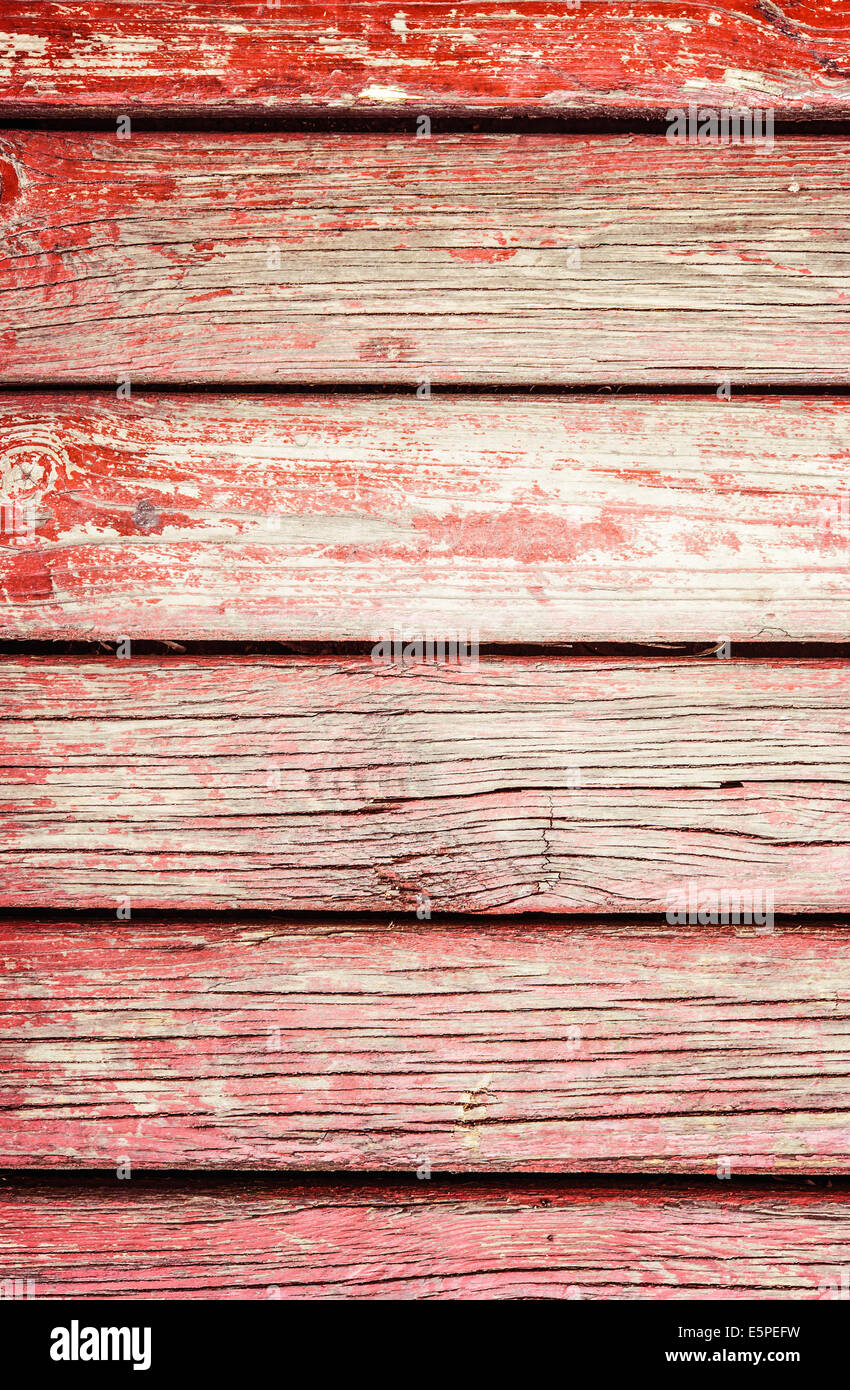 Planche en bois old red background Banque D'Images