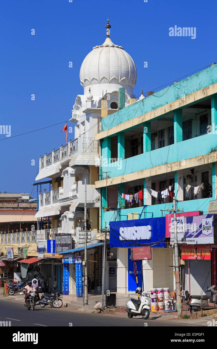 Temple sikh à Port Blair, Andaman Islands, l'Inde, l'Asie Banque D'Images