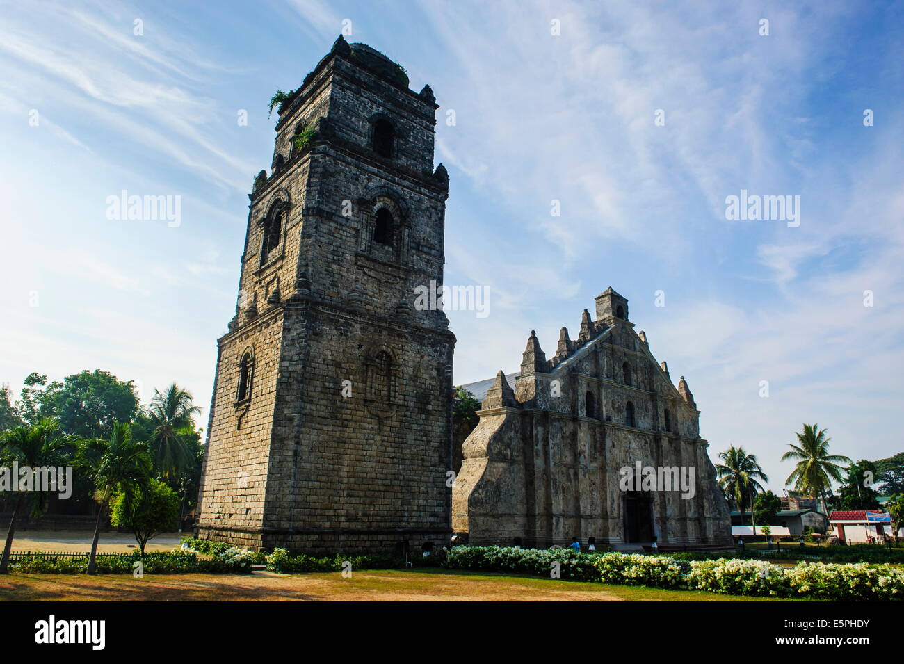 L'église coloniale, UNESCO World Heritage Site, Paoay, dans le nord de Luzon, Philippines, Asie du Sud, Asie Banque D'Images