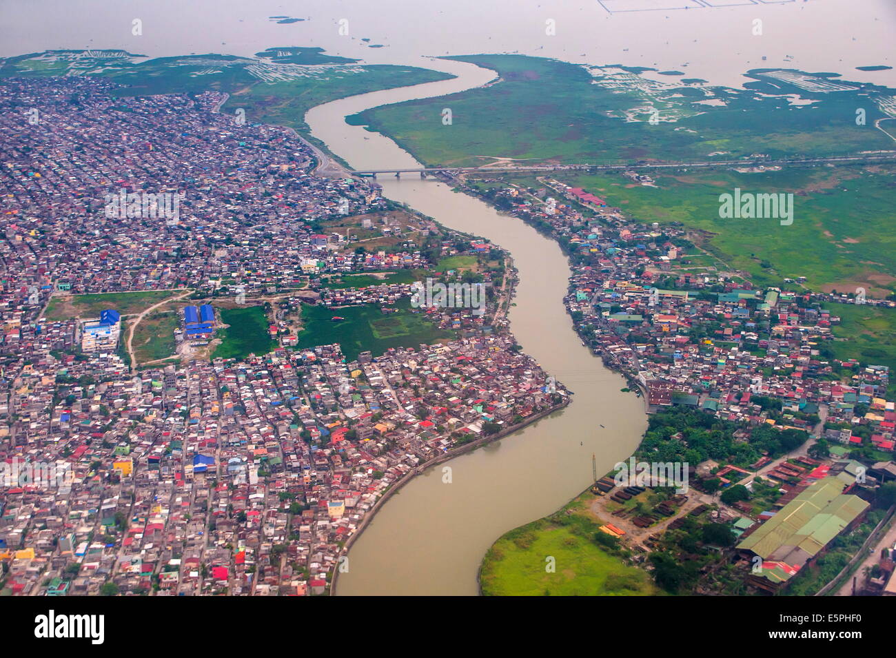 Vue aérienne de Davao, Mindanao, Philippines, Asie du Sud, Asie Banque D'Images
