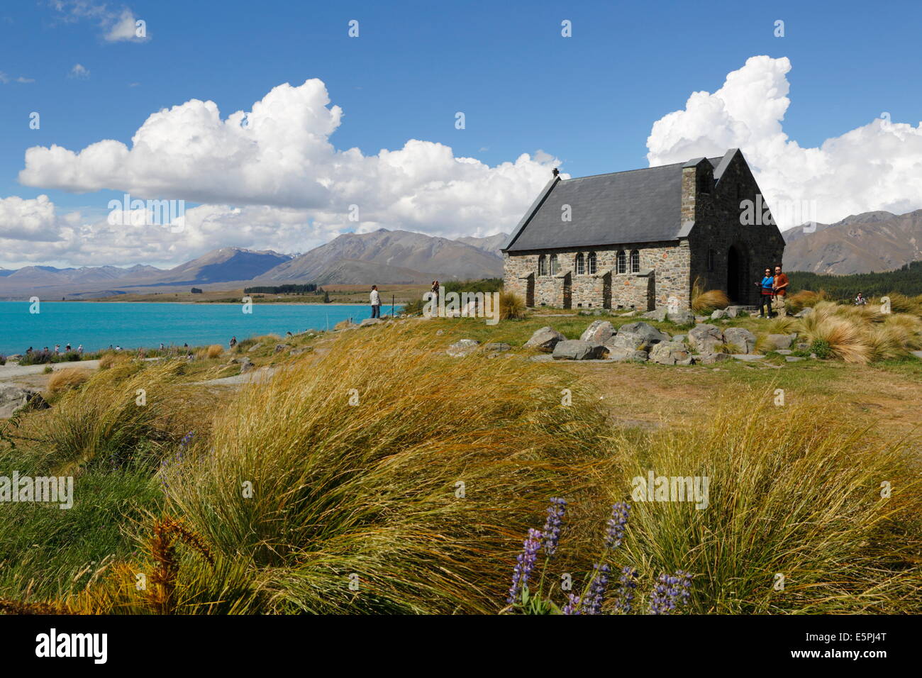 Église du Bon Pasteur, le Lac Tekapo, région de Canterbury, île du Sud, Nouvelle-Zélande, Pacifique Banque D'Images