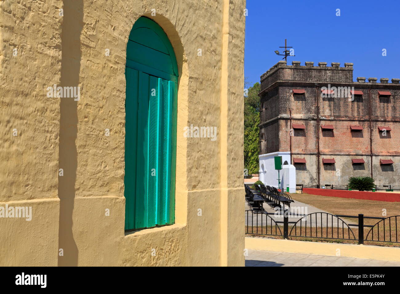 Prison cellulaire, Port Blair, Andaman Islands, l'Inde, l'Asie Banque D'Images