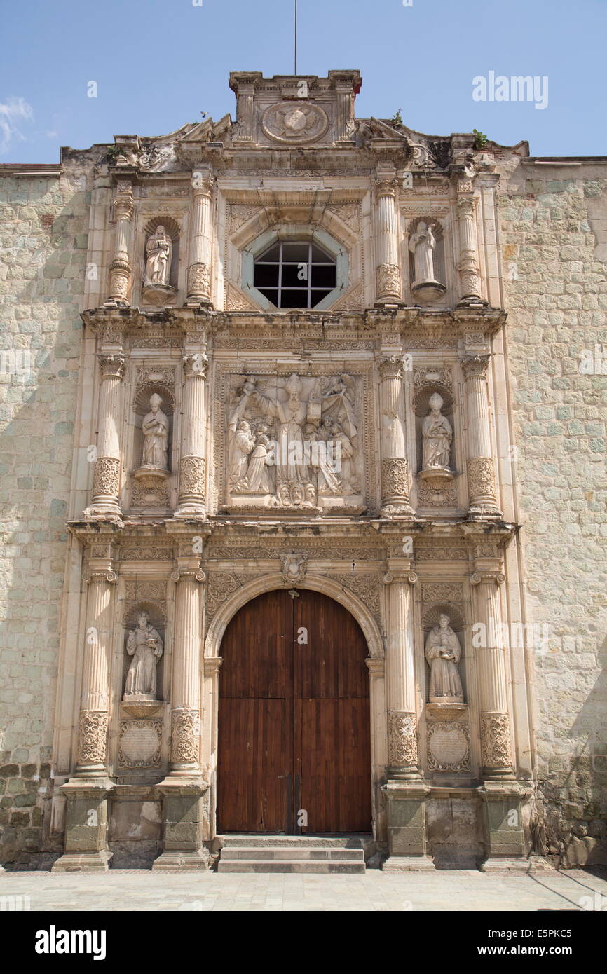 Temple et le couvent de Saint Agustin, construit en 1586, la Ville d'Oaxaca, Oaxaca, Mexique, Amérique du Nord Banque D'Images