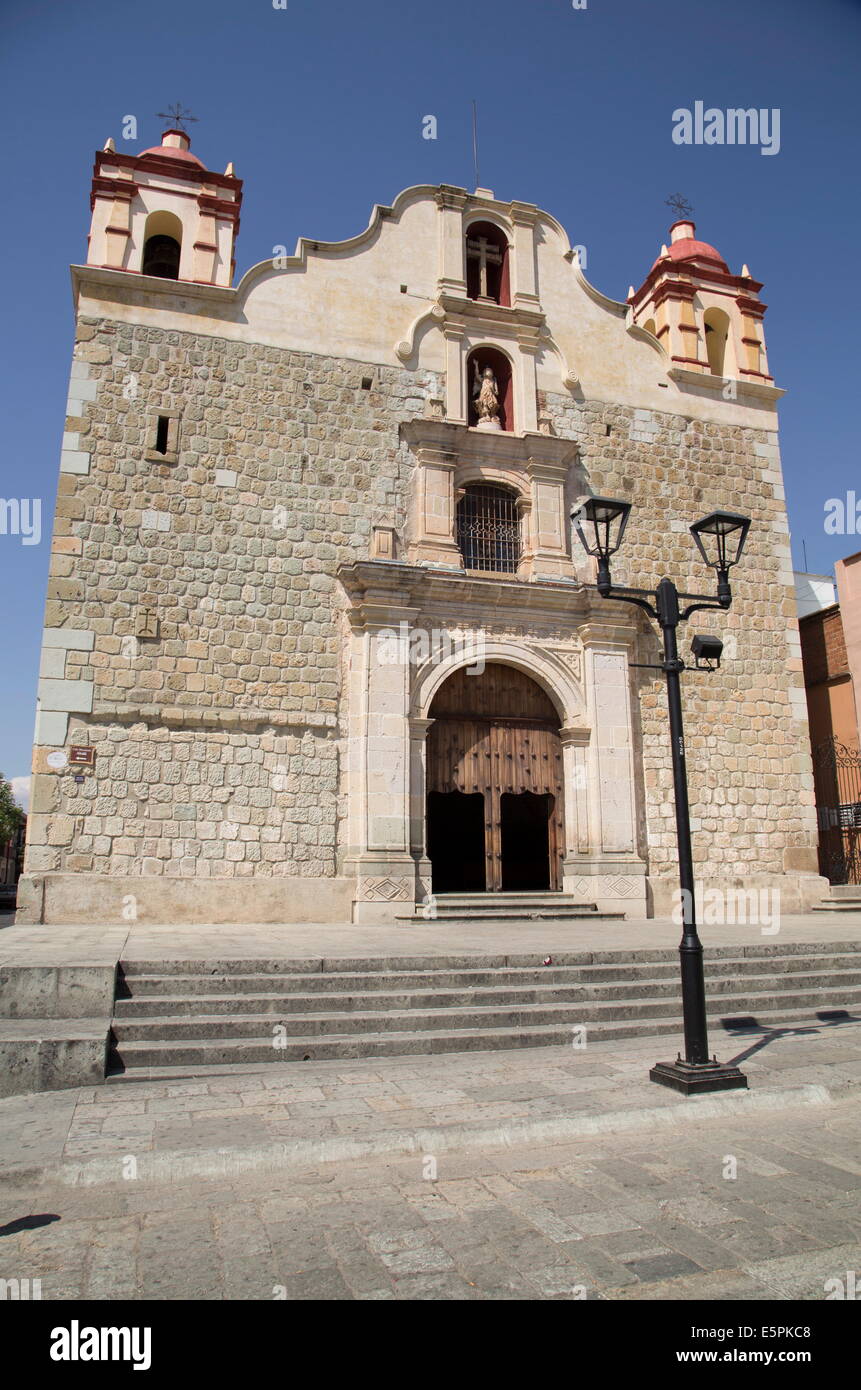 Église Sangre de Cristo, a commencé en 1682, la Ville d'Oaxaca, Oaxaca, Mexique, Amérique du Nord Banque D'Images