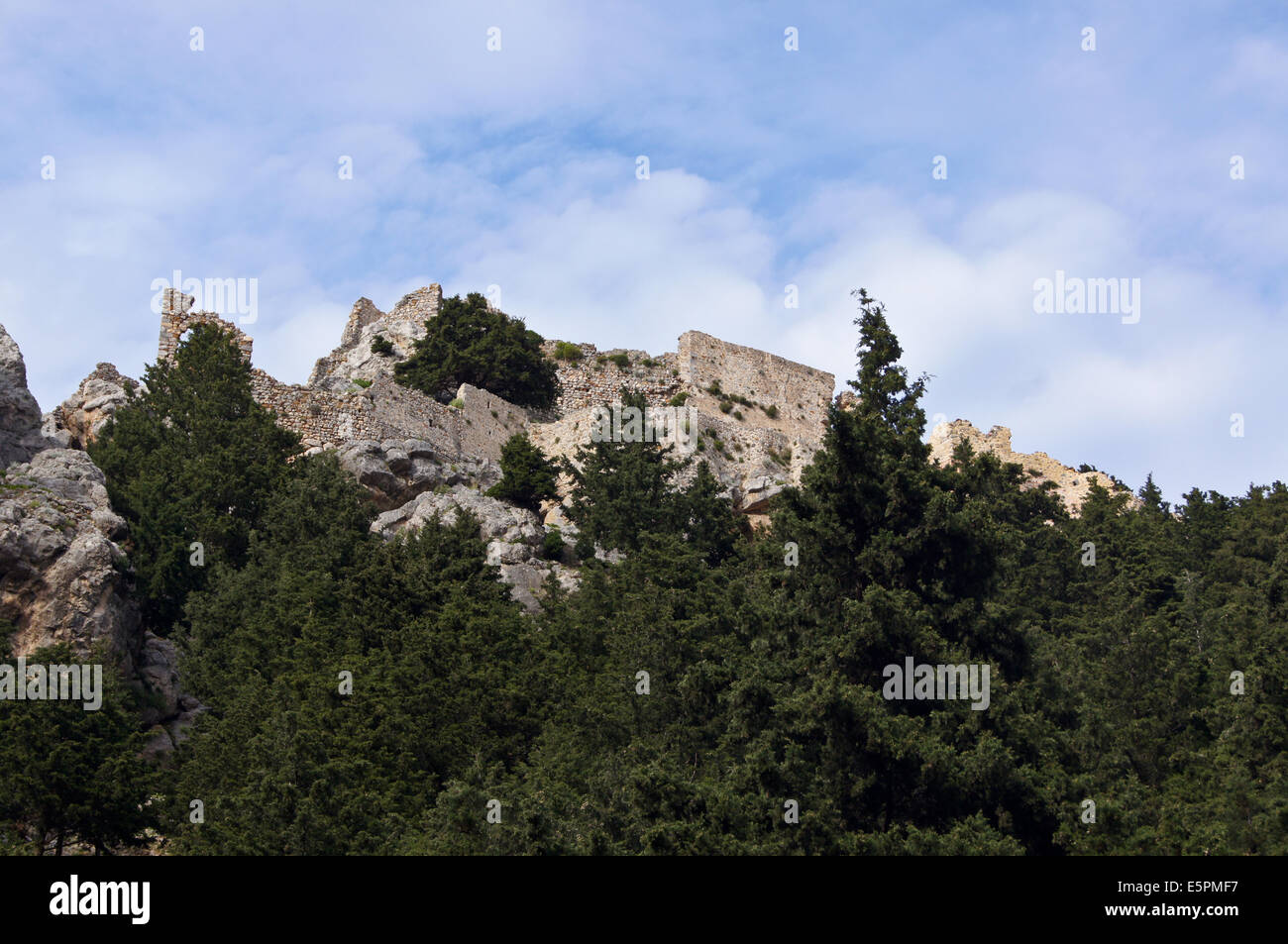 Ancien village médiéval abandonné Pyli, Kos, Grèce Banque D'Images