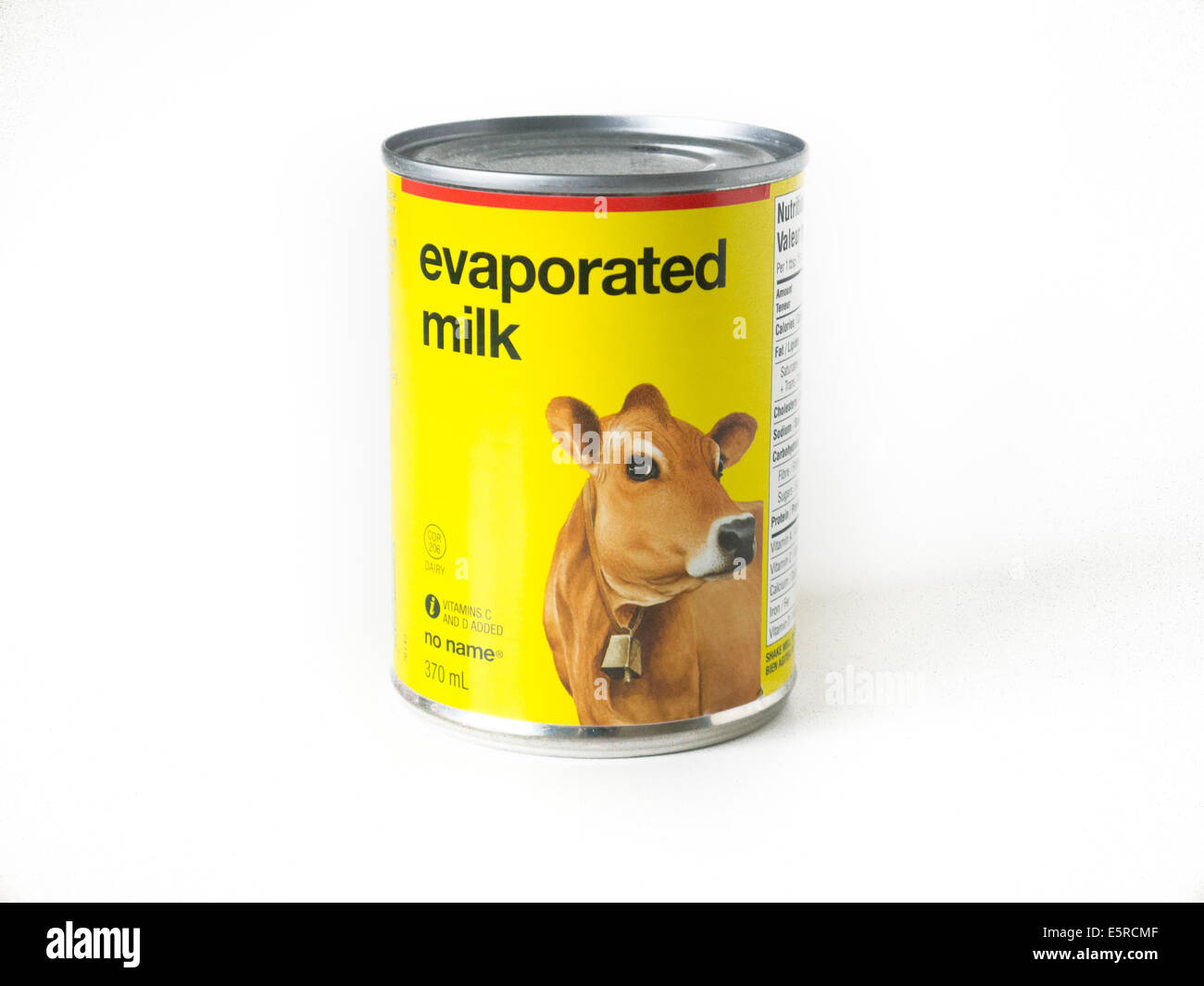 Le lait évaporé aliments en conserve de marque sans nom Banque D'Images