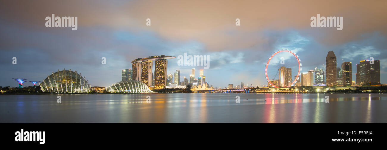 Vue panoramique de Singapour Banque D'Images