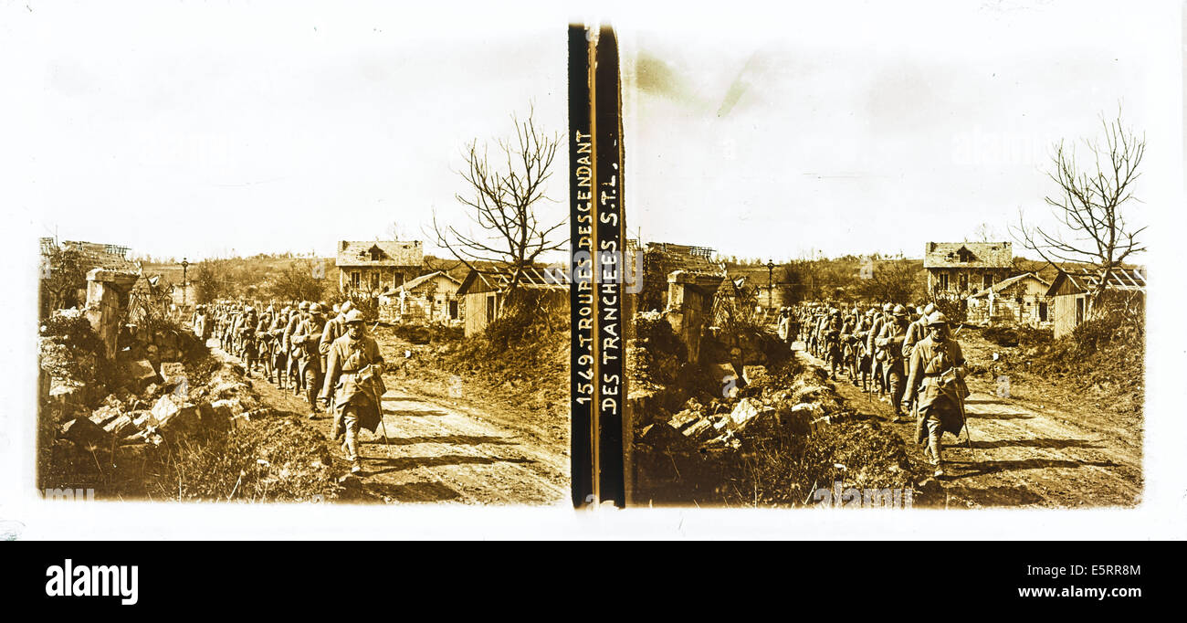 World war i trench Banque d'images détourées - Alamy