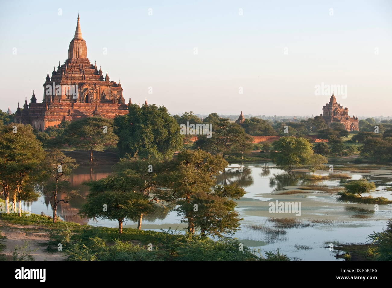 Htilominlo, Pagan, Birmanie, du ballon. Banque D'Images