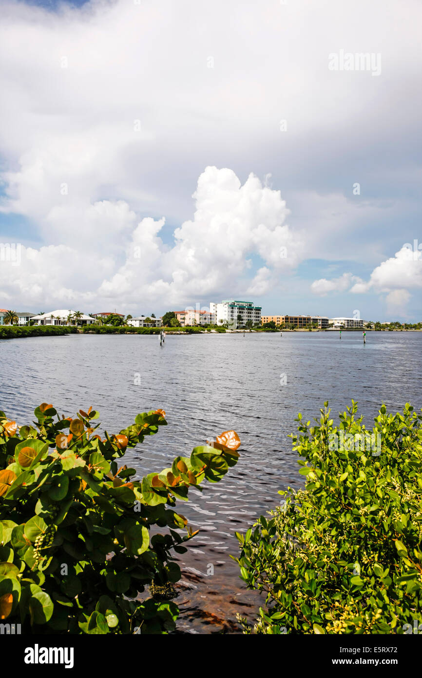 Peace River et Port Charlotte Harbor en Floride Banque D'Images