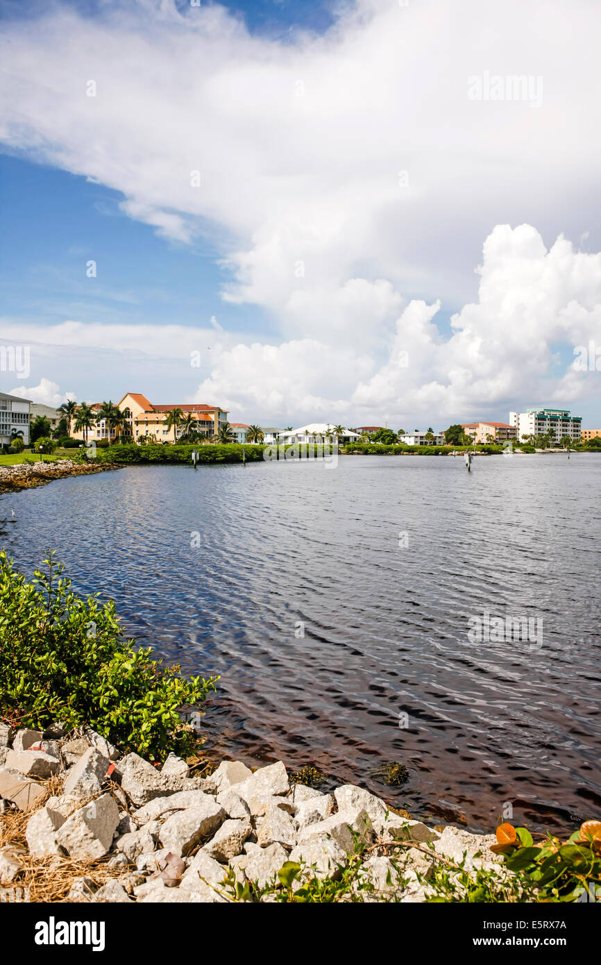 Peace River et Port Charlotte Harbor en Floride Banque D'Images