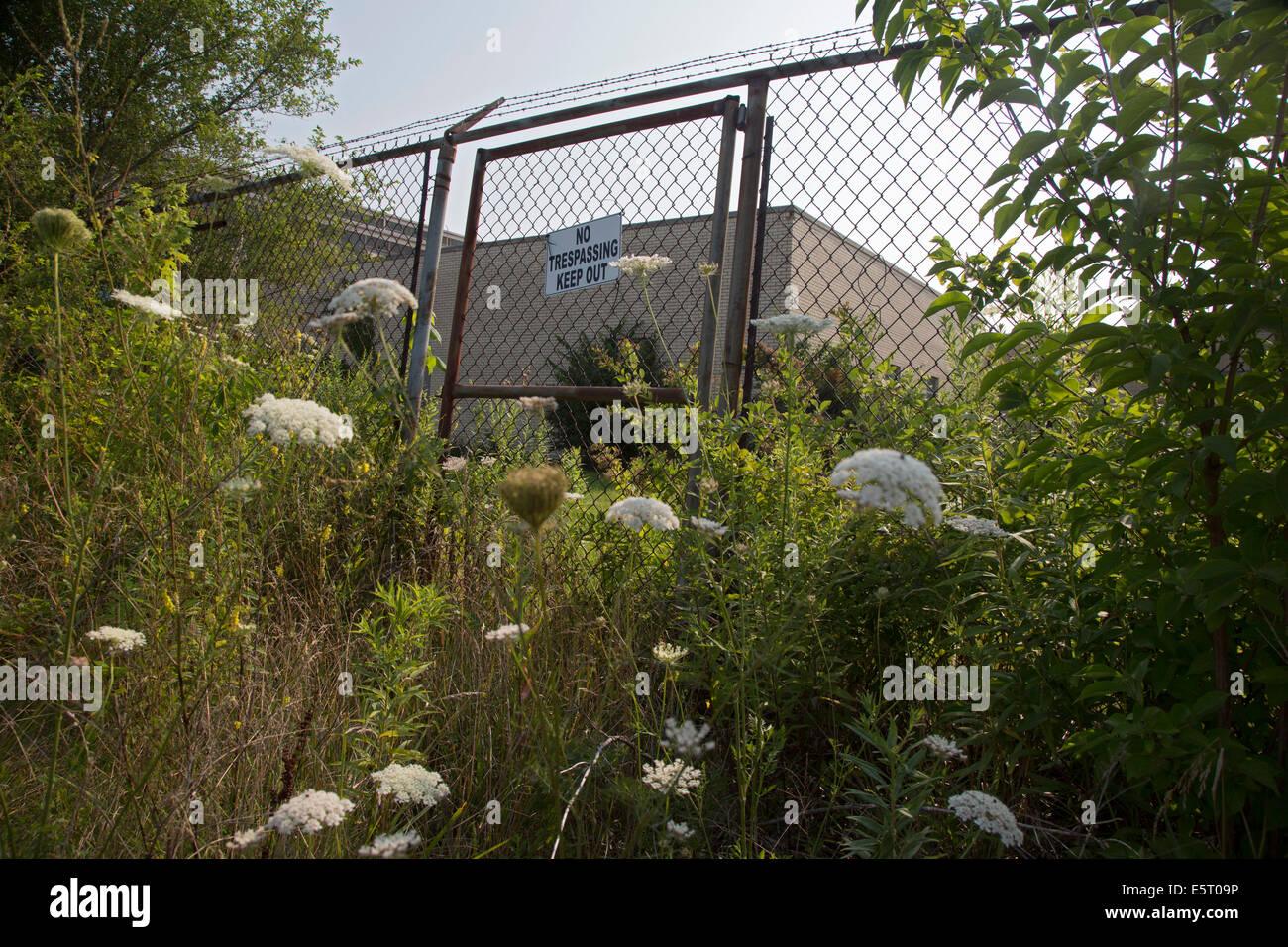 Mt. Galaad, Ohio - La société HPM fermé l'usine. L'usine fait plastique et de moulage sous pression de l'équipement. Banque D'Images