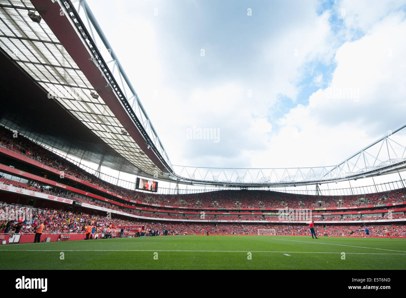 Arsenal v's Benfica par session 2014, stade Emirates Banque D'Images