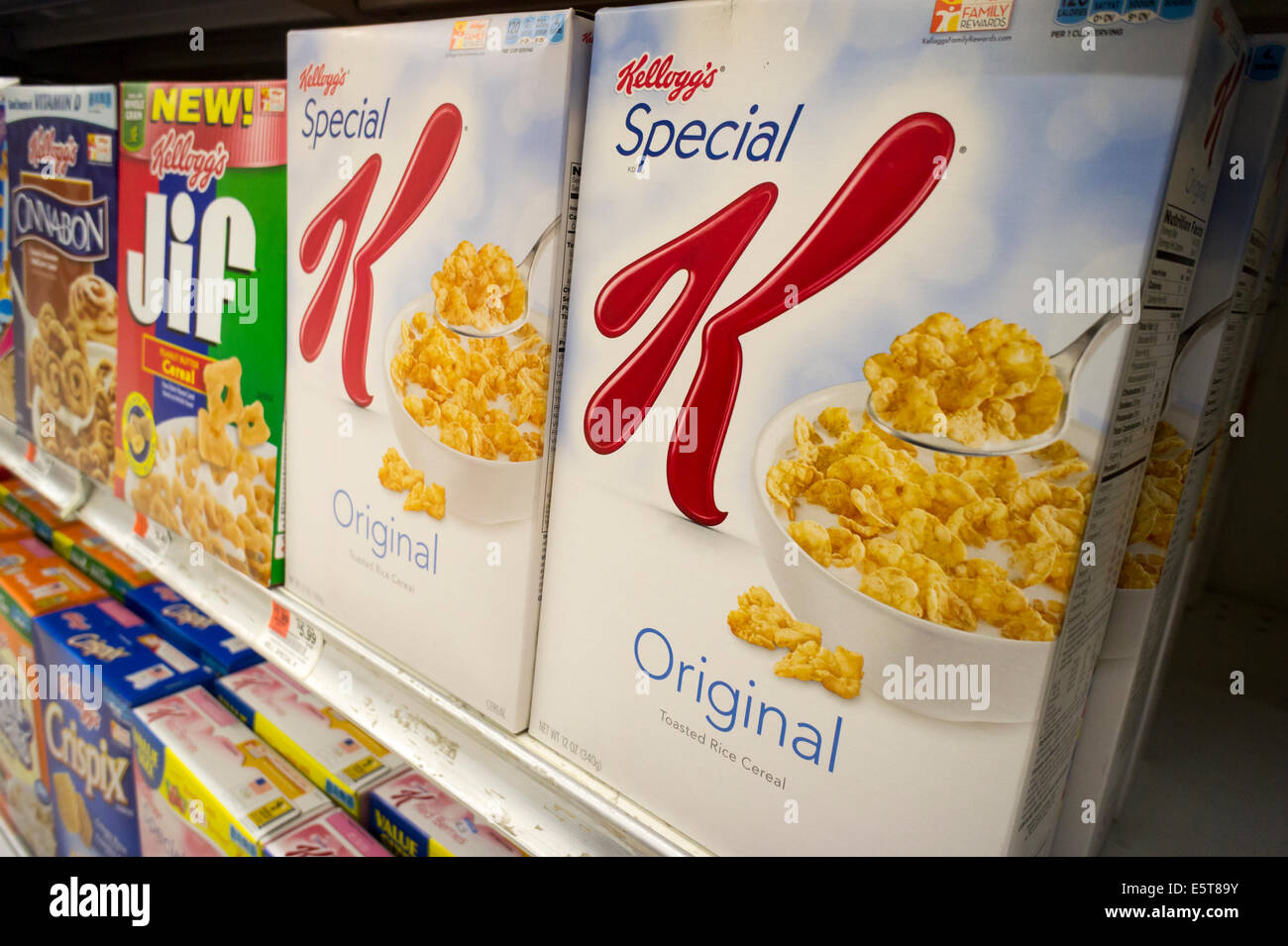 Boîtes de Special K de Kellogg's céréales petitdéjeuner céréales dans