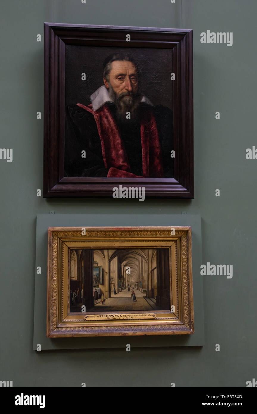 Peintures inestimables au Musée du Louvre Paris, France Banque D'Images