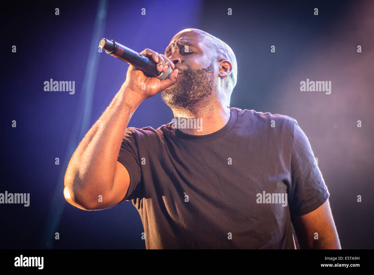 De La Soul en concert sur la scène principale à Kendal Cumbria en 2014 appelant Banque D'Images