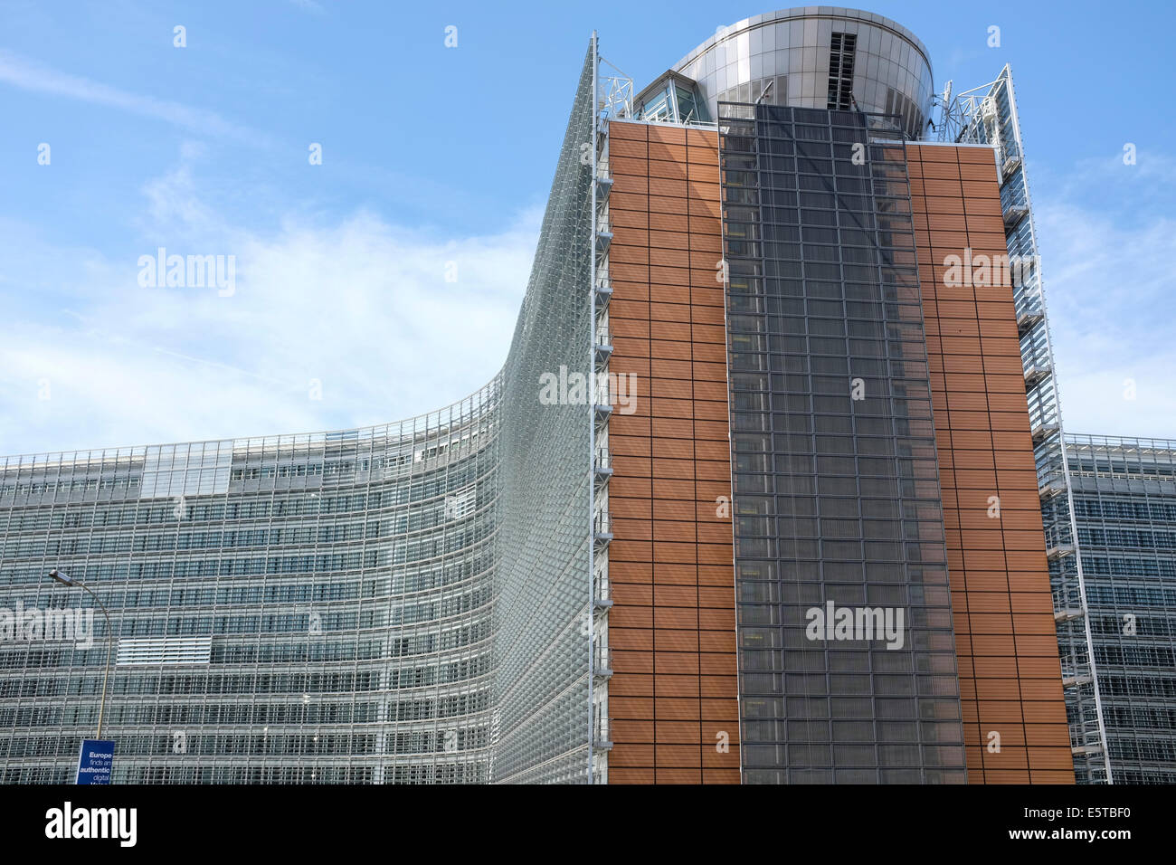 Bâtiment Berlaymont de la Commission européenne pour l'administration de l'Union européenne à Bruxelles, Belgique Banque D'Images