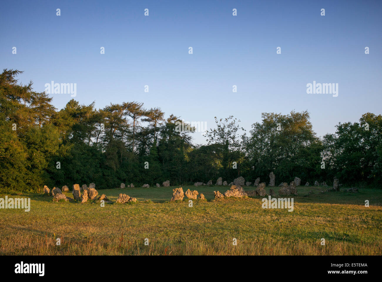 Le Rollright stones, Oxfordshire, Angleterre. Banque D'Images