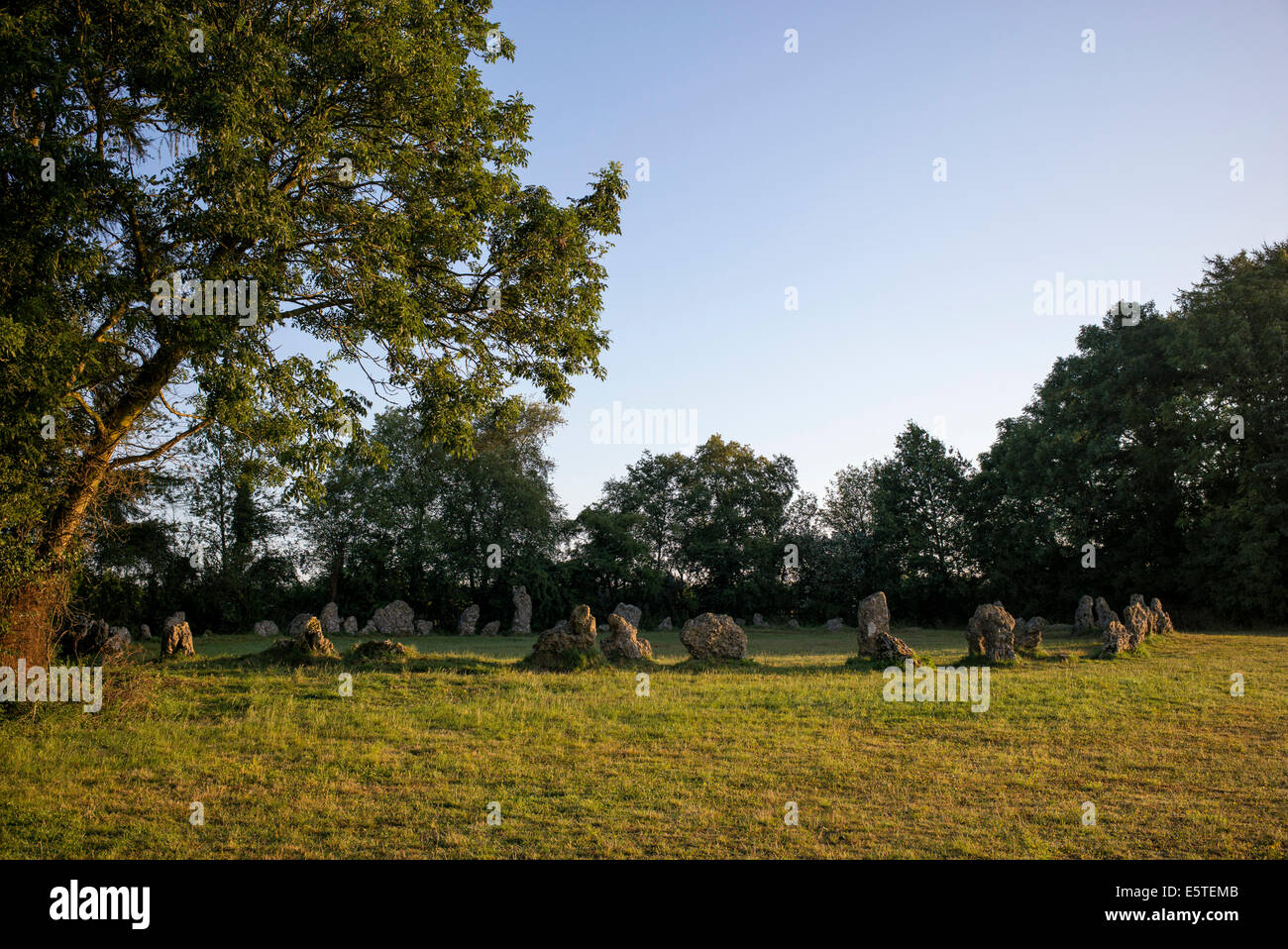 Le Rollright stones, Oxfordshire, Angleterre. Banque D'Images