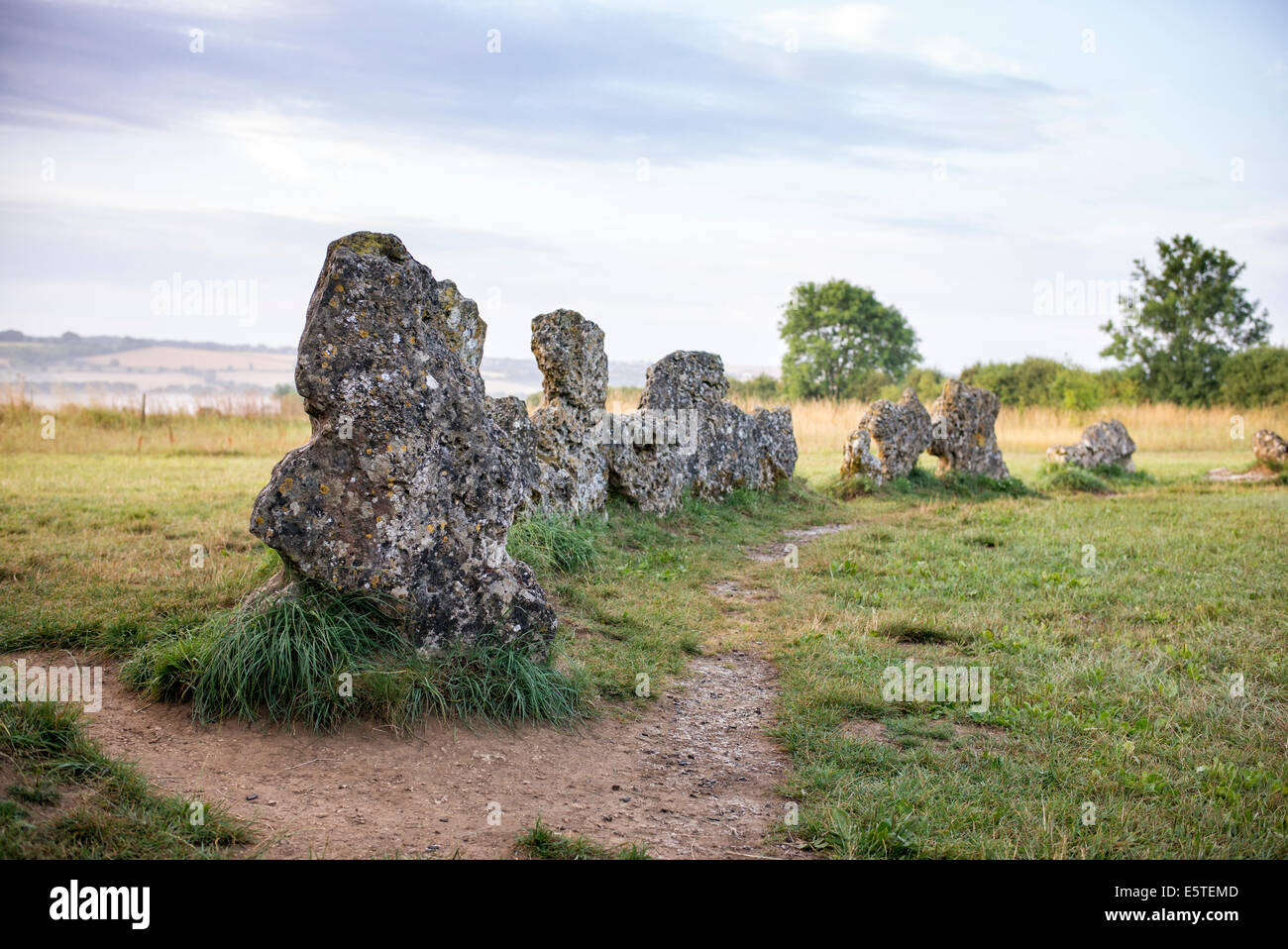 Le Rollright stones, Oxfordshire, Angleterre. Banque D'Images