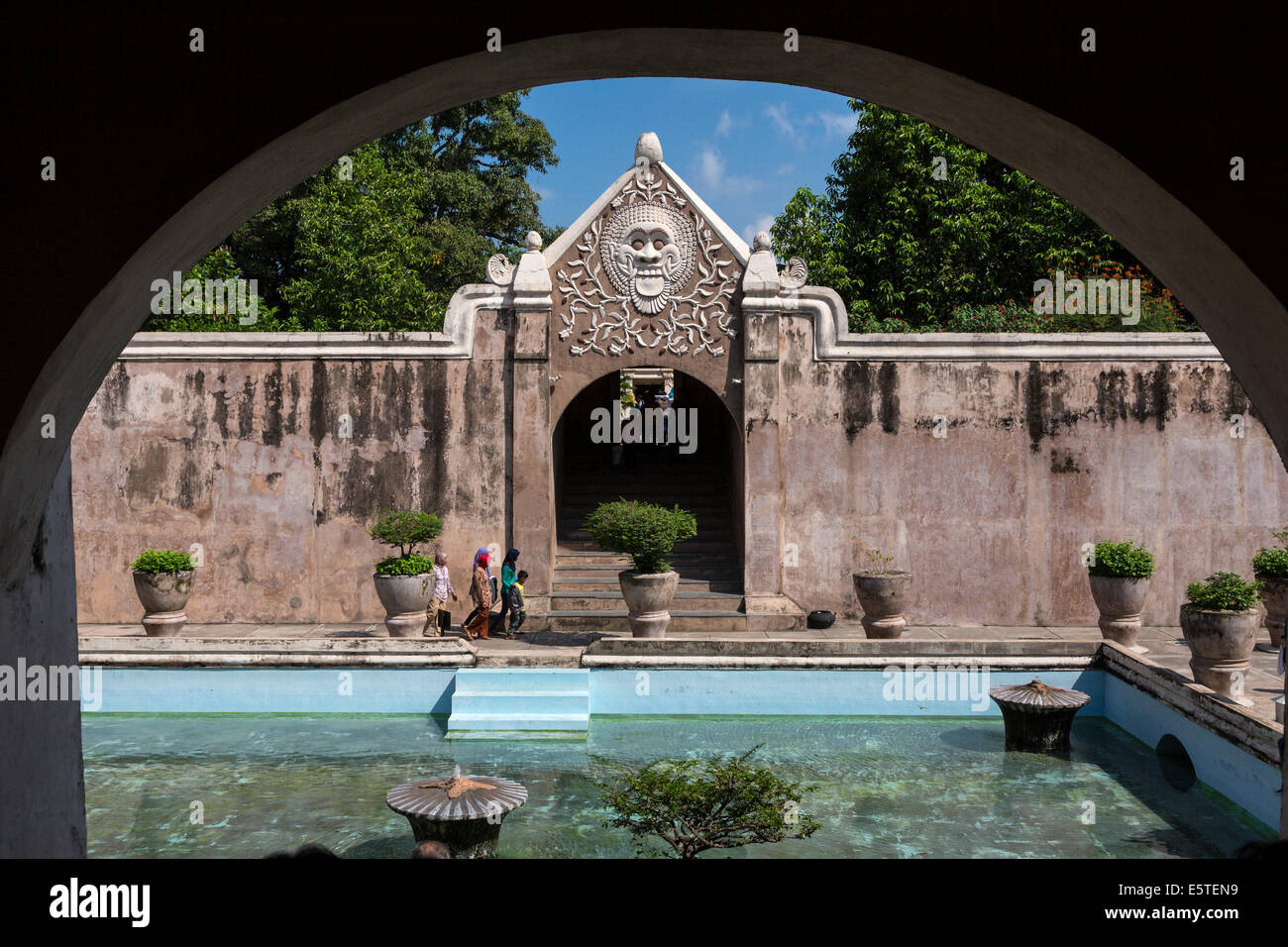 Yogyakarta, Java, Indonésie. Le Taman Sari, le château d'eau, milieu du 18ème. Siècle, construit pour le Sultan islamique. Banque D'Images