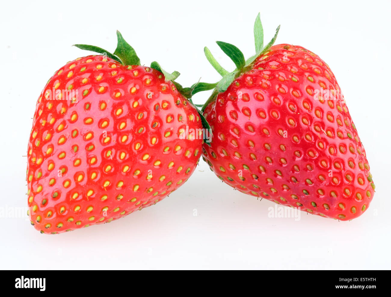 Groupe de fraises fraîches Banque D'Images