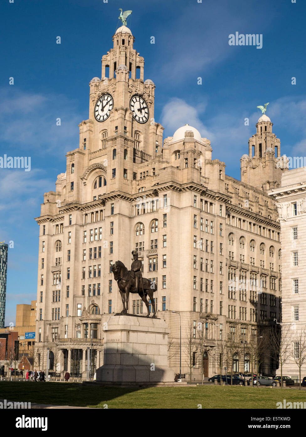 Le Royal Liver Building, Liverpool Attraction Touristique Banque D'Images