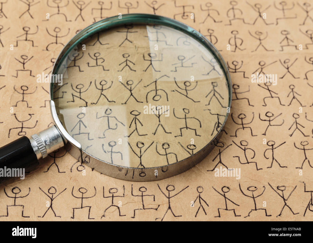 Code secret les hommes dansants Banque D'Images