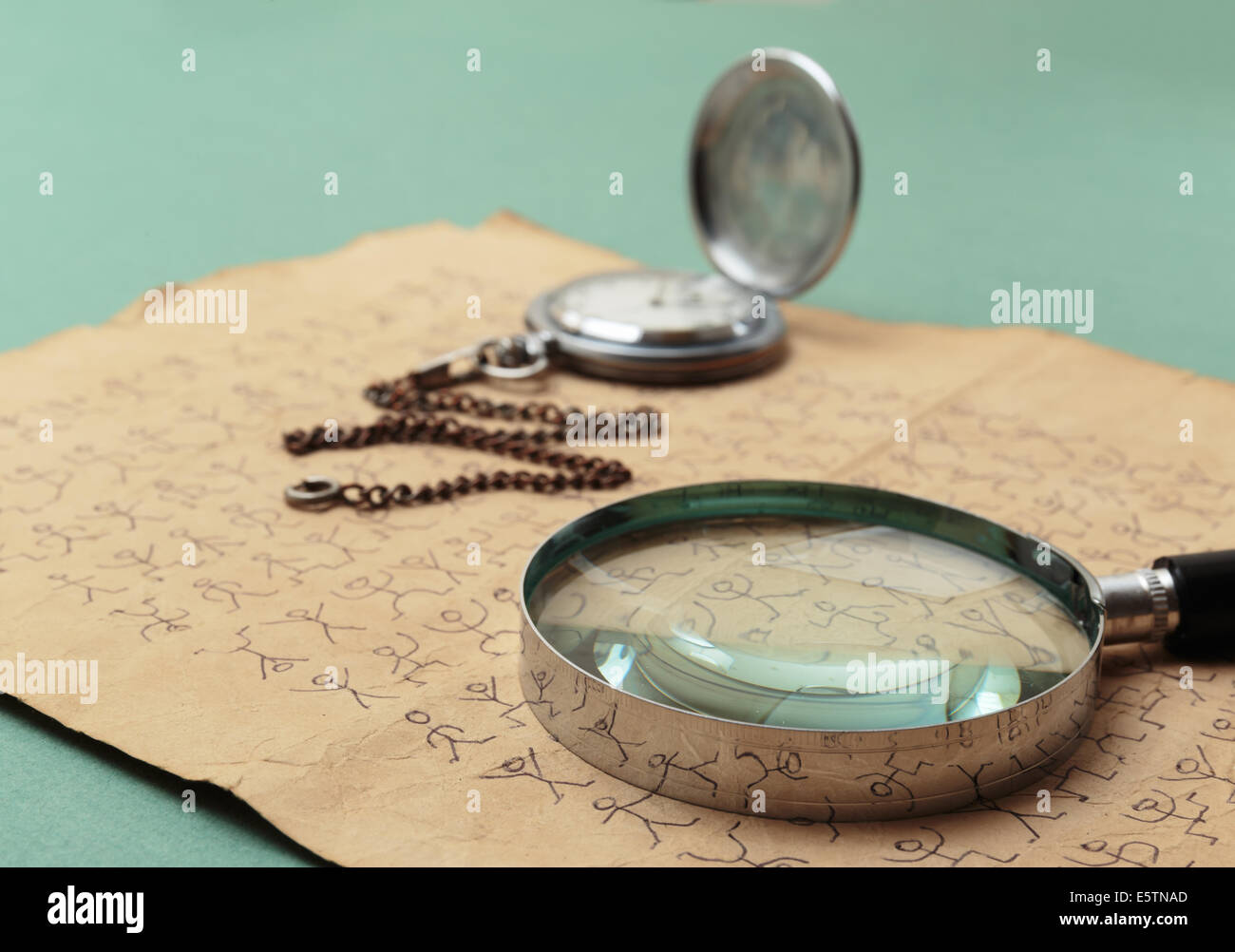 Code secret les hommes dansants Banque D'Images