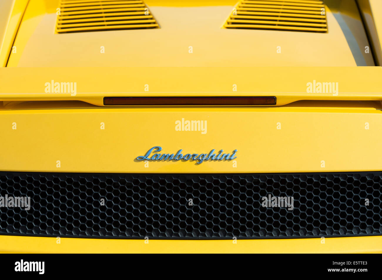 Lamborghini l'extrémité arrière de l'abrégé. L'Italien super voiture Banque D'Images