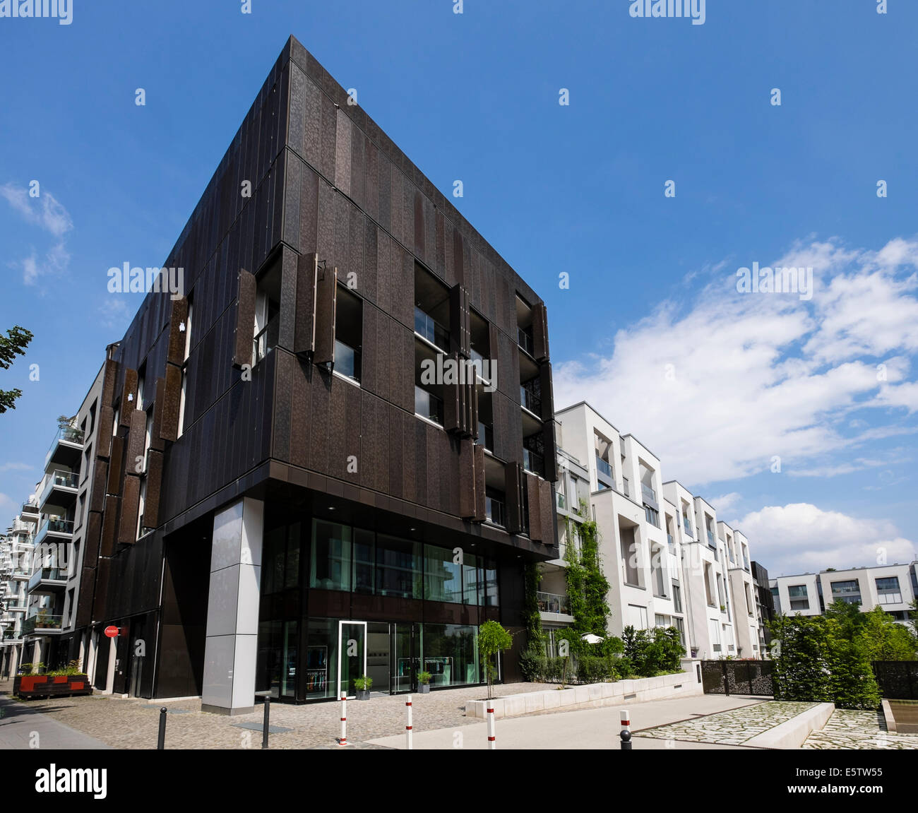 Appartement de luxe neuf bâtiments à Marthashof dans embourgeoisés quartier de Prenzlauer Berg Berlin Allemagne Banque D'Images