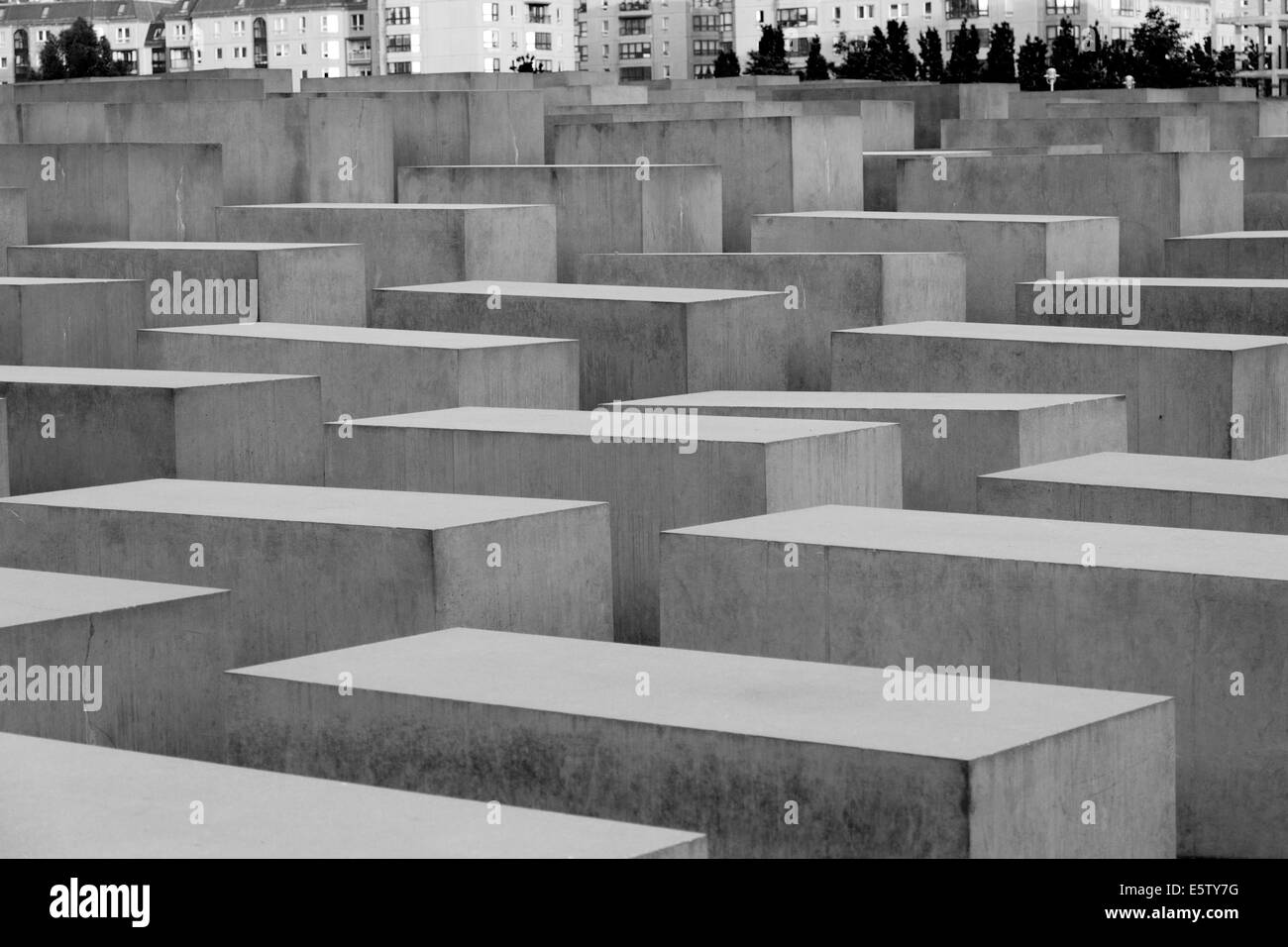 Mémorial de l'holocauste juif, Berlin, Allemagne Banque D'Images