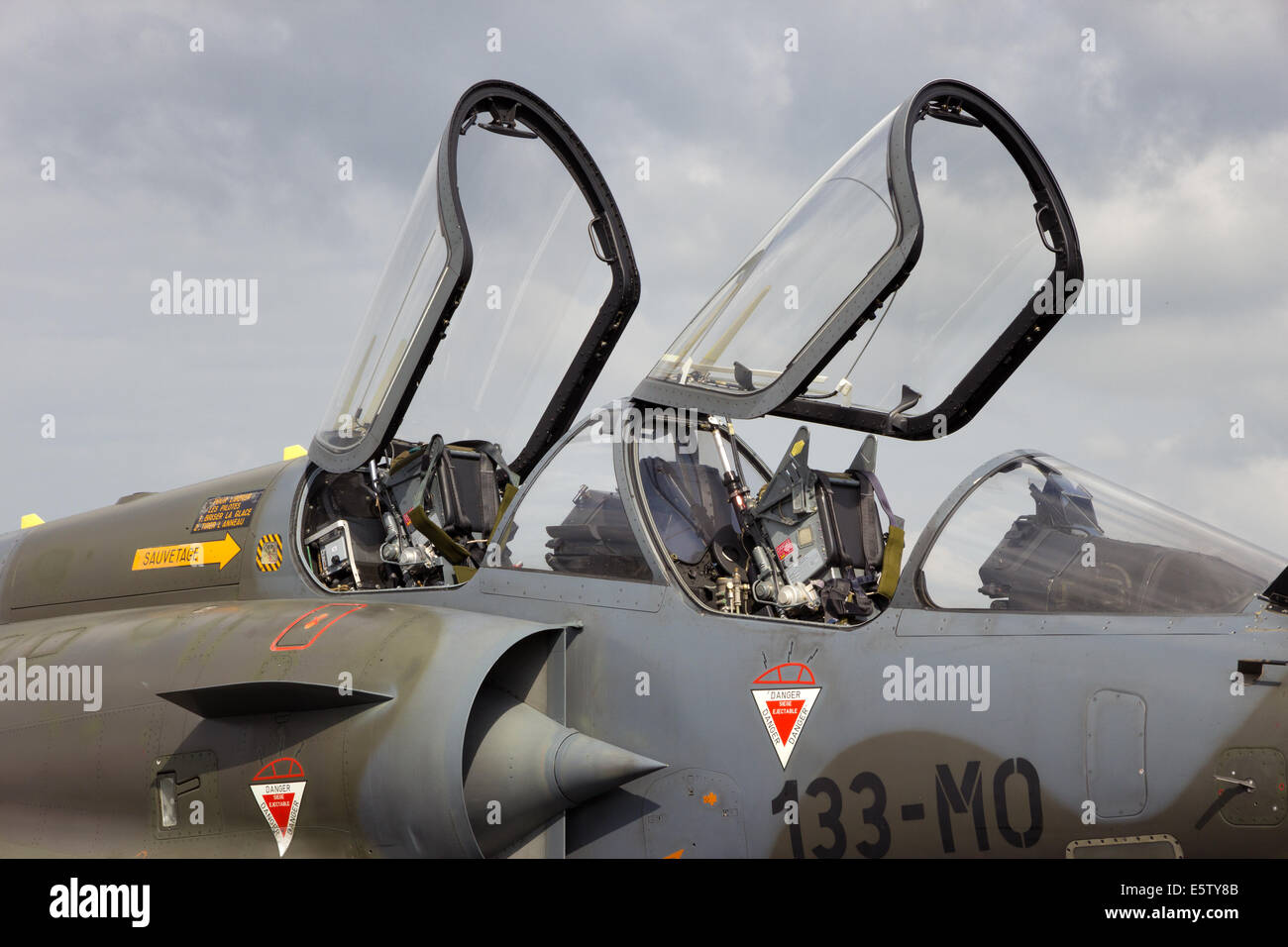 French Air Force Mirage 2000 cockpit Banque D'Images
