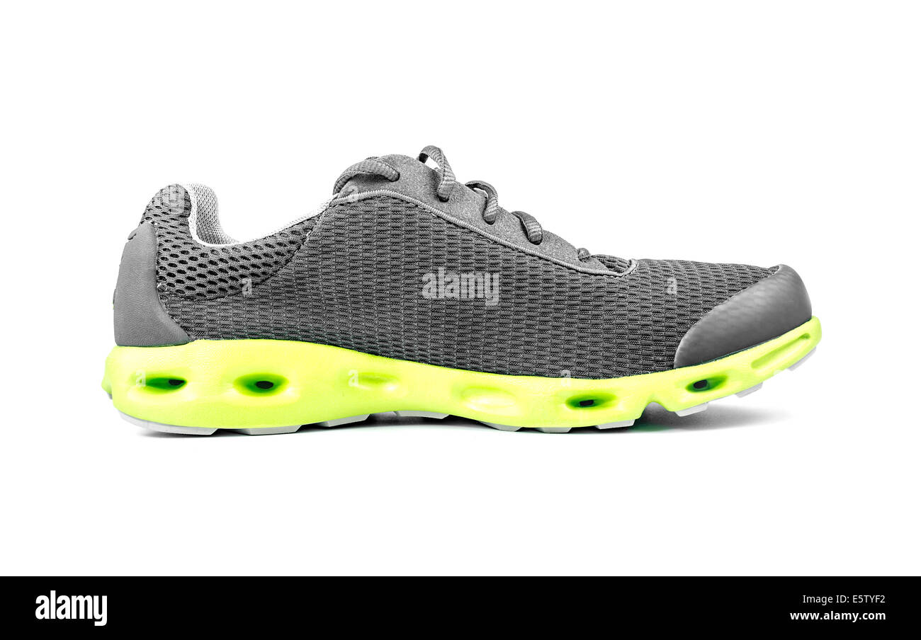 Sneaker sans marque isolé sur fond blanc Banque D'Images
