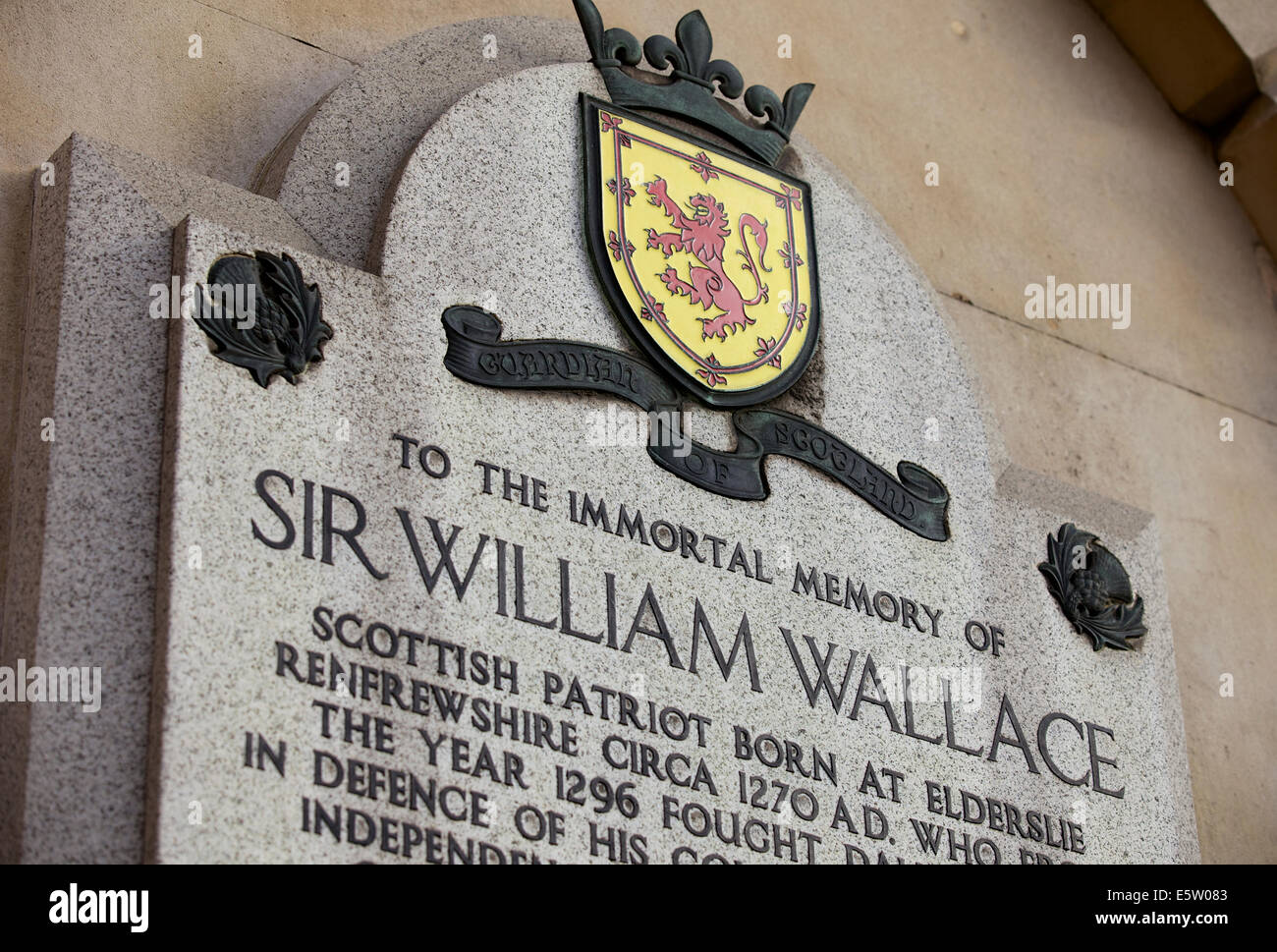 William wallace 1305 Banque de photographies et d'images à haute résolution - Alamy