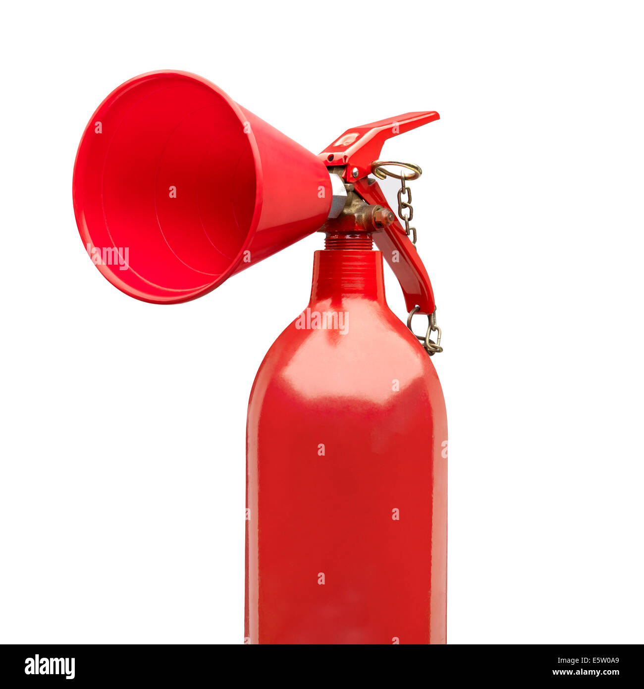 Extincteur de couleur rouge ressemble à l'Orateur. Clipping path Banque D'Images